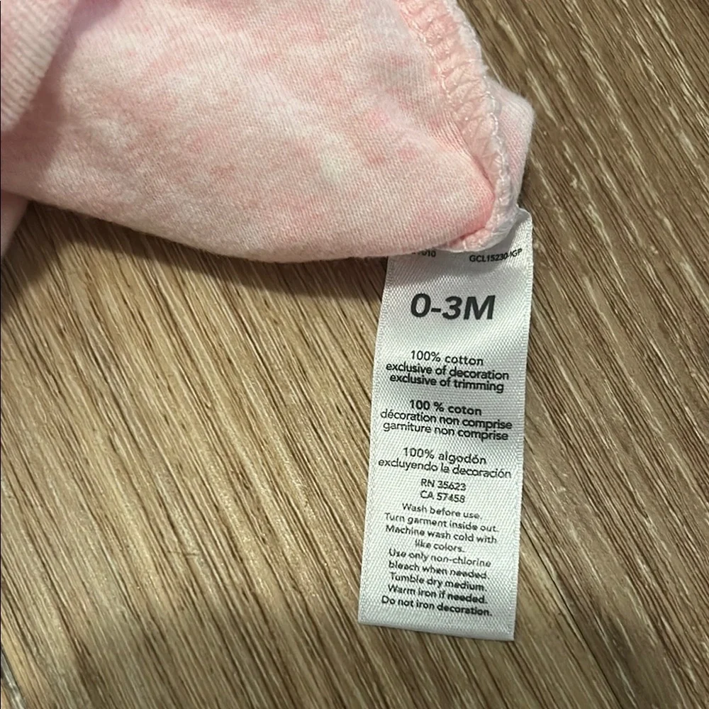 Carter's Pink Bear Baby Bodysuit